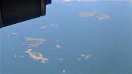 First views of Norway from the plane - this is Rott island